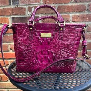 Brahmin Mini Arno Wisteria Purse Shoulder Bag